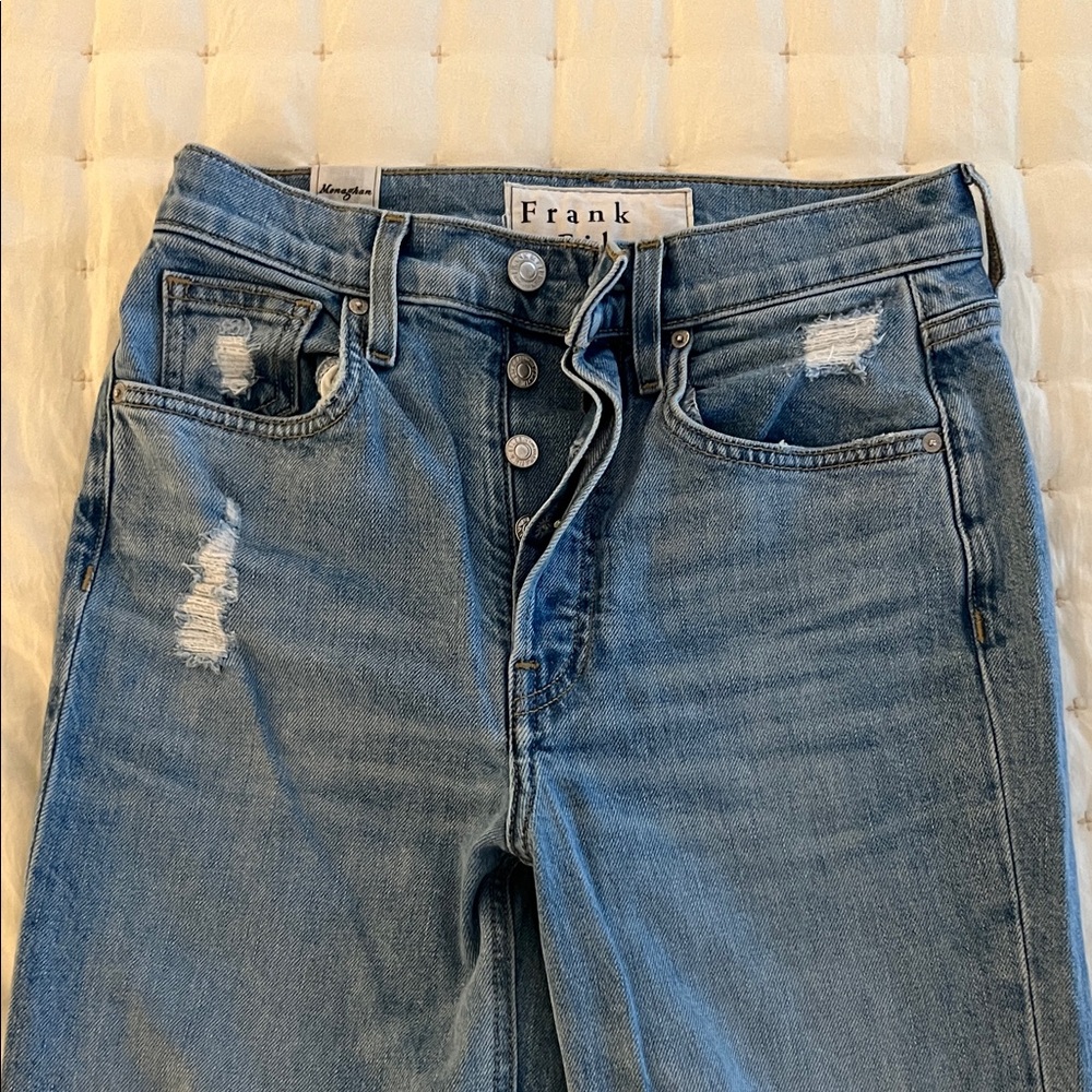 Frank & Eileen Monaghan Blue Distressed Jeans